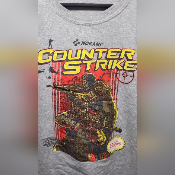 Vintage Bootleg Counter Strike Tee Nintendo Konami notindendo 3XL mens - Picture 4 of 9